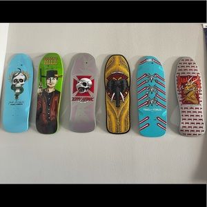 Old school skateboard decks